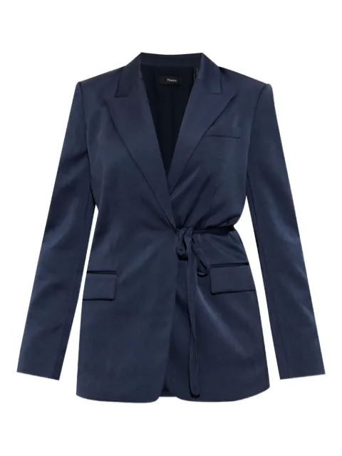 Theory notched-lapels blazer Blue P0605102