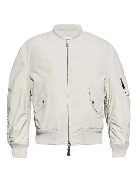 Givenchy embroidered-logo bomber jacket Neutrals BM01CQ164Z