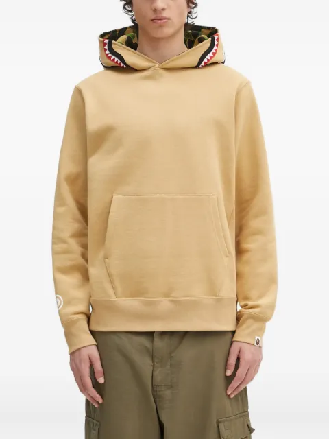 A BATHING APE® shark-motif hoodie Neutrals 1L30114009