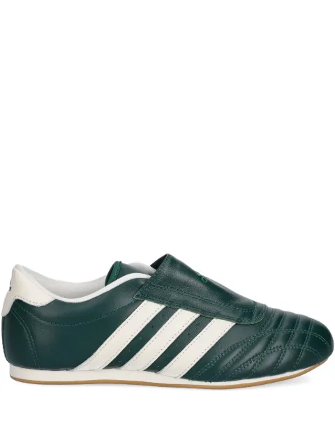 adidas Taekwondo three-stripe slip-on sneakers Green JS4526