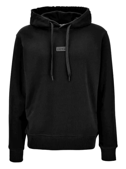 Versace Jeans Couture drawstring-hood sweatshirt Black 79GAIT07CF01T