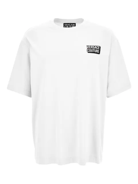 Versace Jeans Couture logo-plaque T-shirt White 79GAHP05