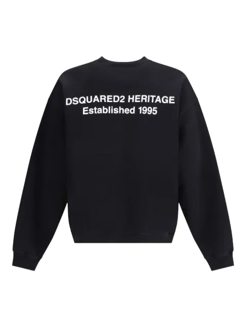 DSQUARED2 logo-print crew-neck sweatshirt Black S74GU0896S25516
