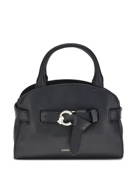 Coccinelle Sabine buckle-detail top-handle tote bag Black E1TLA180301