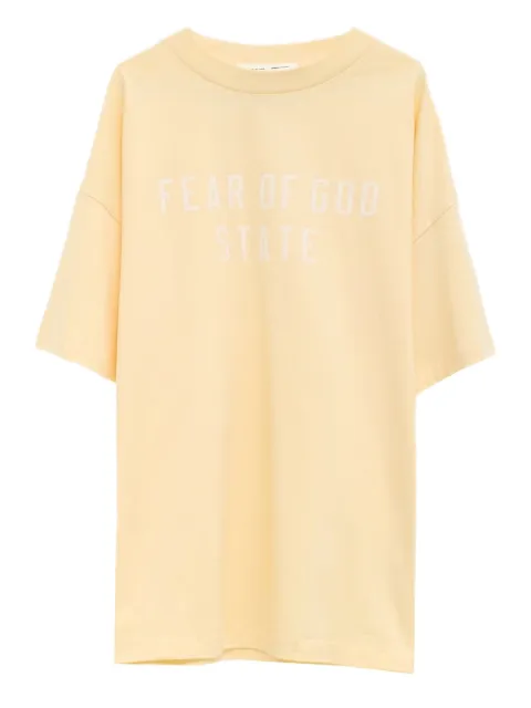 FEAR OF GOD ESSENTIALS logo T-shirt Yellow 125SP254478F