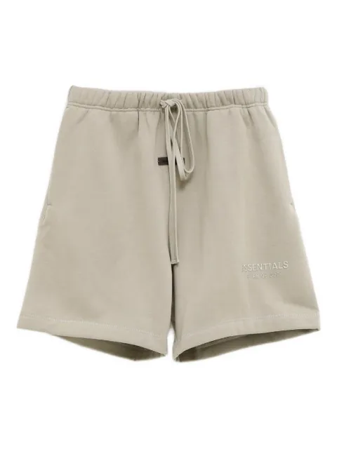 FEAR OF GOD ESSENTIALS logo-embroidered elasticated-waist shorts Neutrals 160SP252006F