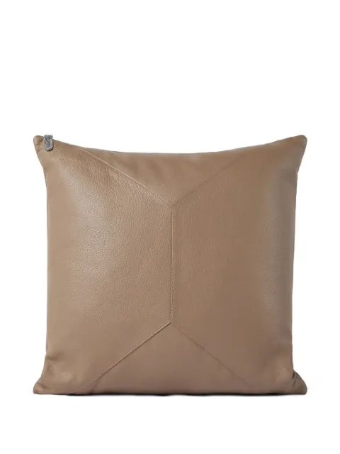 Brunello Cucinelli leather cushion (40cm x 40cm) Brown MLCUP2573C5859