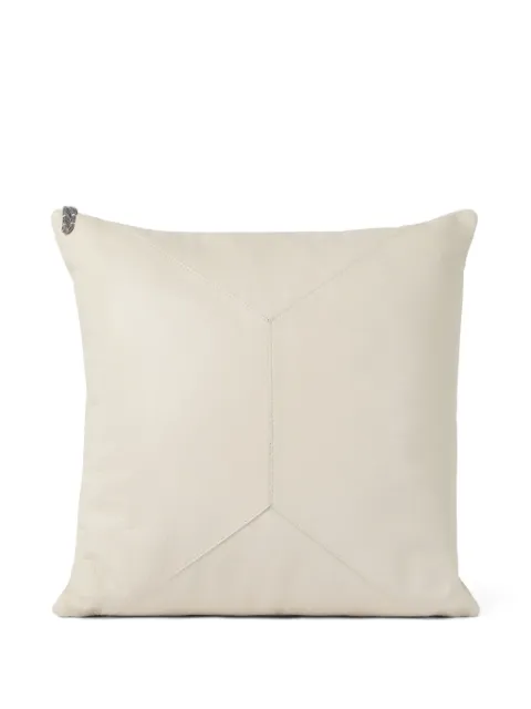 Brunello Cucinelli leather cushion (40cm x 40cm) Neutrals MLCUP2573C8495