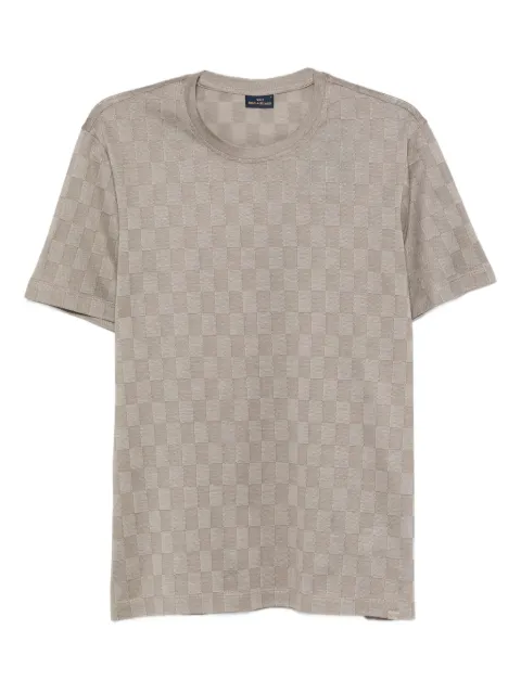 Paul & Shark checked cotton T-shirt Grey 25411038