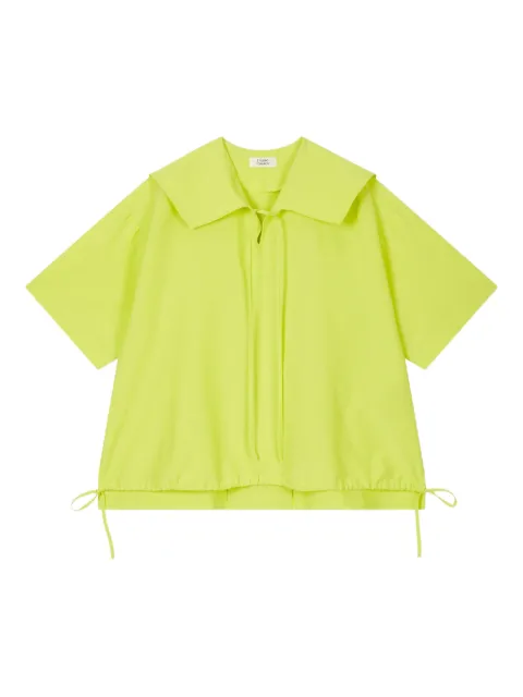 TOMBOY sailor-collar drawstring-hem blouse Yellow 9105221140
