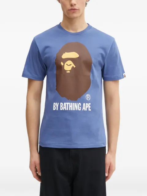 A BATHING APE® printed T-shirt Blue 1L30110002