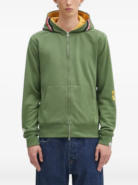 A BATHING APE® zip-up hoodie Green 70115006