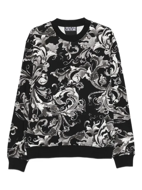 Versace Jeans Couture baroque-print sweatshirt Black 79GAI3R0FS201