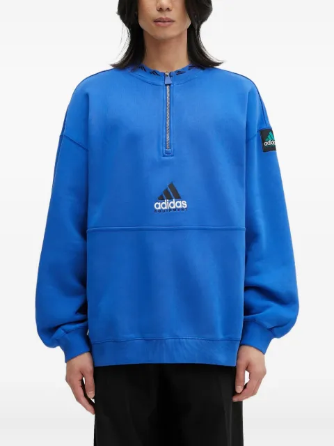 adidas Eqt half-zip logo sweatshirt Blue JD0643