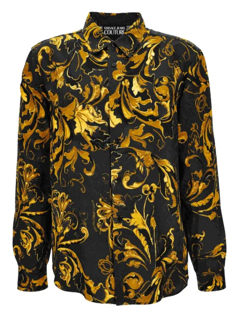 Versace Jeans Couture Barocco-print shirt Black 79GAL2R0