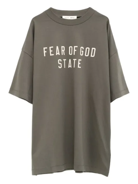 FEAR OF GOD ESSENTIALS lettering T-shirt Grey 125SP254477F