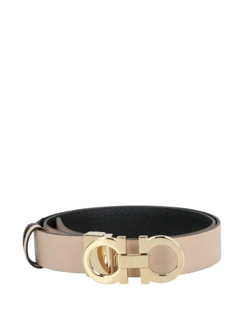 Ferragamo Gancini reversible leather belt Neutrals 674559