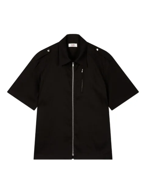 TOMBOY zip-fastening short-sleeve shirt Black 91U5221030