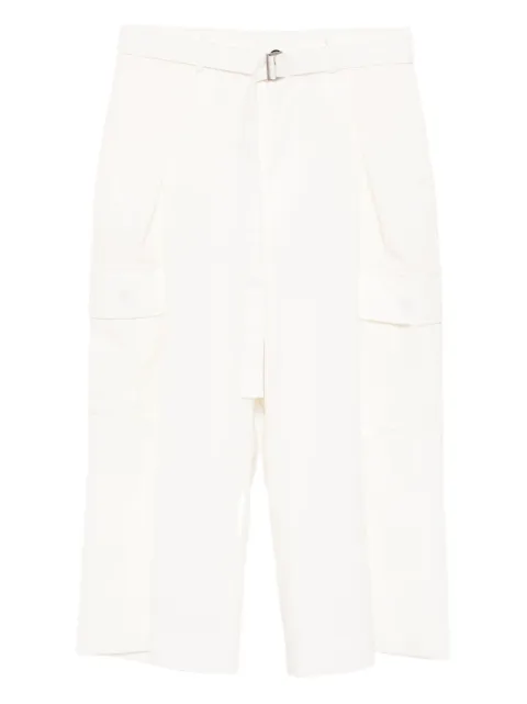 sacai belted cargo trousers White 2507811