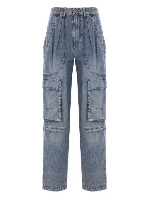 MARANT ÉTOILE pleat-pocket cargo jeans Blue PA0558FAB1H04E30FB