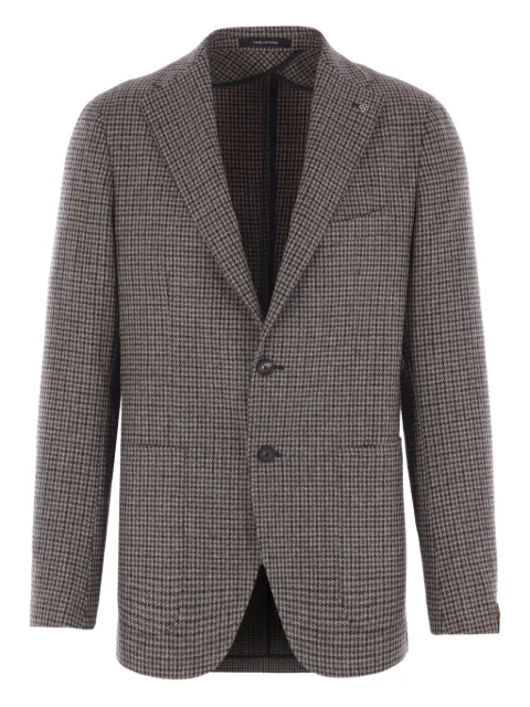 Tagliatore houndstooth wool blazer Brown 1SMC22K440015ET954