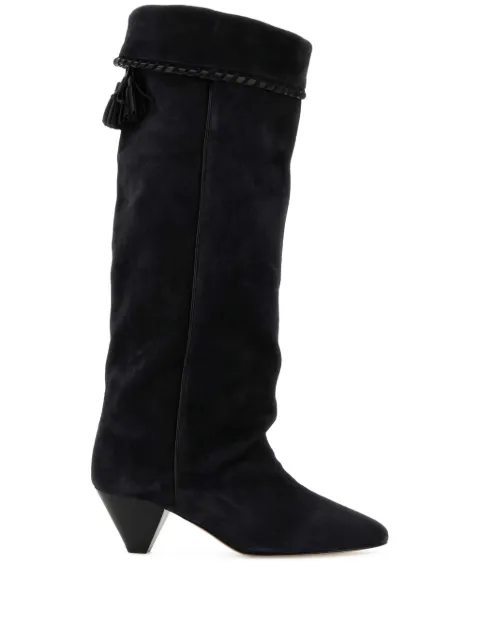 ISABEL MARANT 45mm Elisa suede boots Black BT0038FBC1A20S