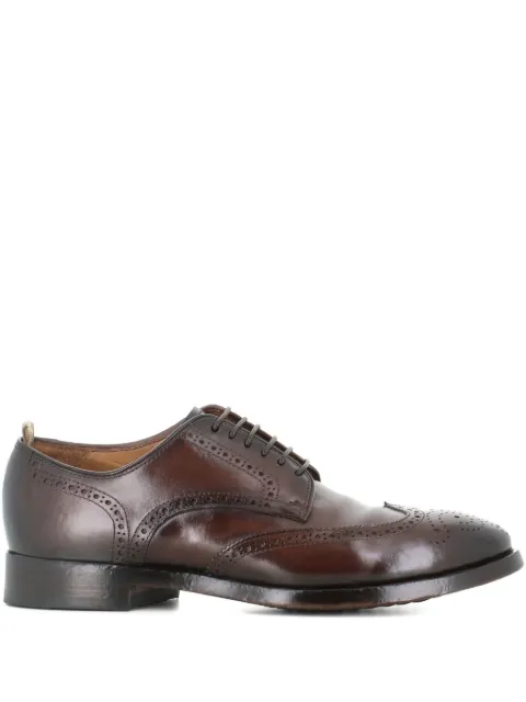 Officine Creative perforated leather shoes Brown OCUPROD006AERCD215