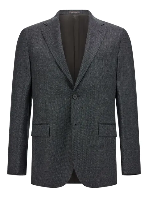 Boggi Milano pure wool bird's eye jacket Black BO24C005701