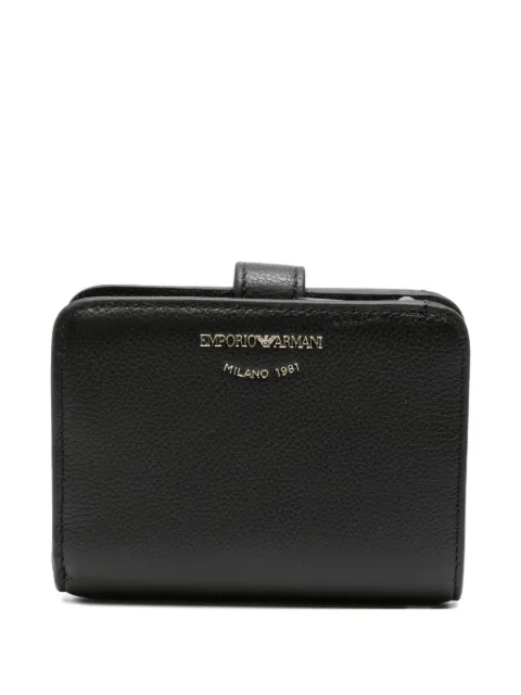 Emporio Armani logo-lettering wallet Black EW003034AF19568