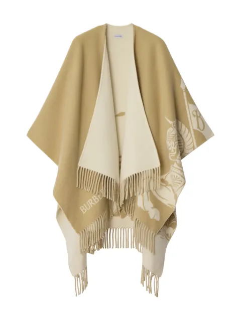 Burberry EKD wool blend cape Neutrals 8110229