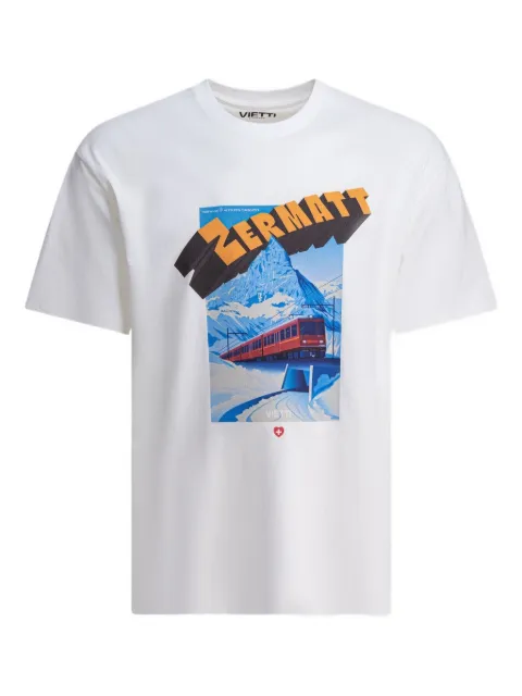 VIETTI MERCHANDISE crew-neck graphic T-shirt White TSHIRTPOSTERZERMATT3