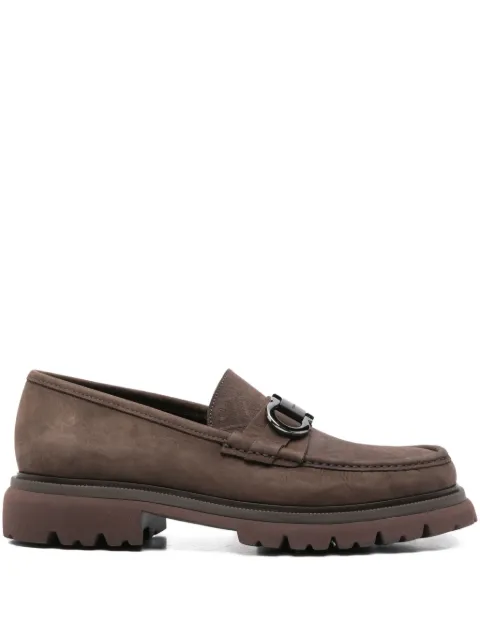 Ferragamo Gancini-buckle loafers Brown 784447