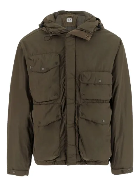 C.P. Company goggle hooded jacket Green 19CMOW010A005904G683