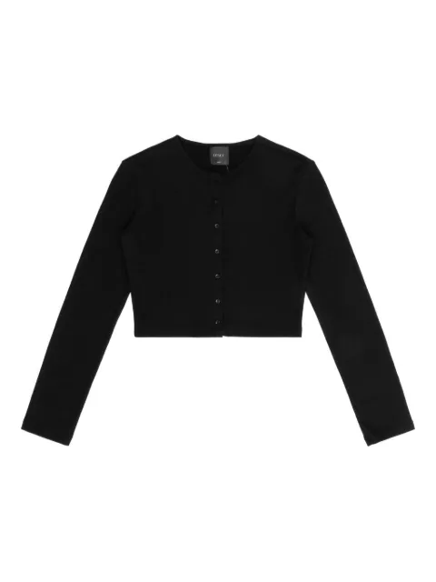 LESET Lauren button-front long-sleeves cardigan Black LJ070ALAUREN
