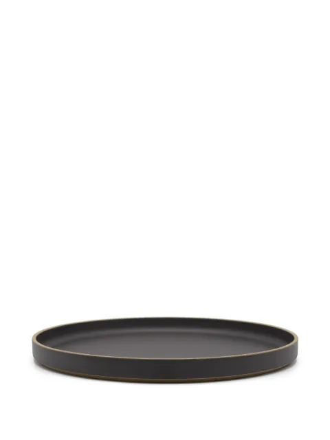 Hasami Porcelain round porcelain plate Black HPB005