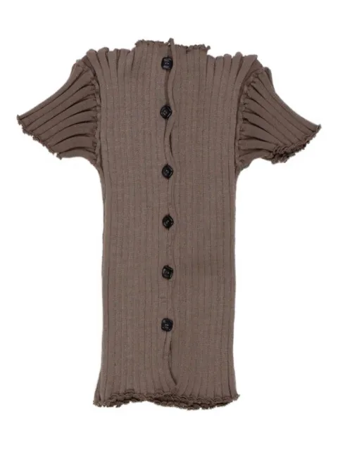 A. ROEGE HOVE Katrine ribbed cardigan Brown C09M017