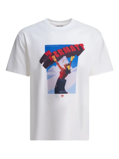 VIETTI MERCHANDISE graphic-print T-shirt White TSHIRTPOSTERZERMATT1