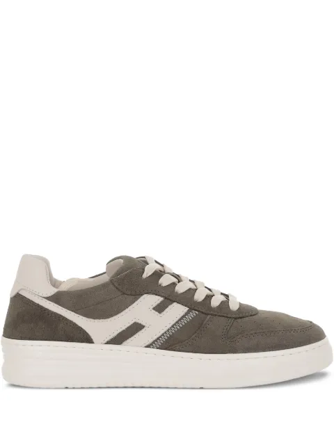 Hogan H630 suede leather logo sneakers Brown HXM6300EU54UHO