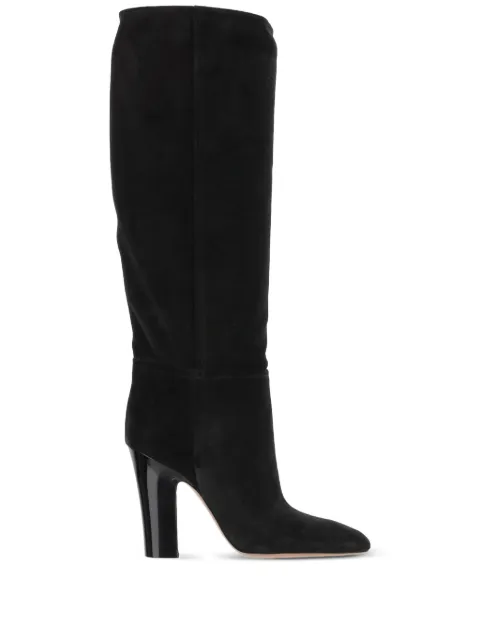 Paris Texas Alizze suede pointed-toe knee-high boots Black PX1507XV0ELBLACK
