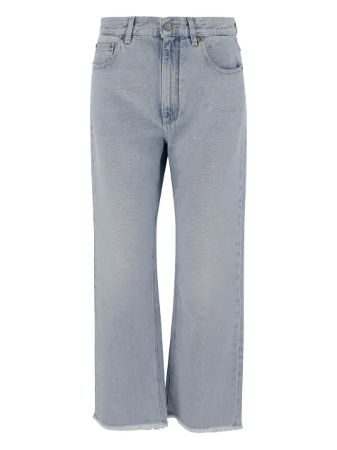 Valentino Garavani frayed straight-leg jeans Blue BDD19O94W
