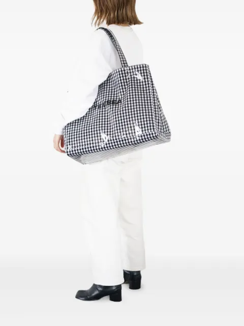 TEMBEA Carry gingham shoulder bag Black TMB2218N