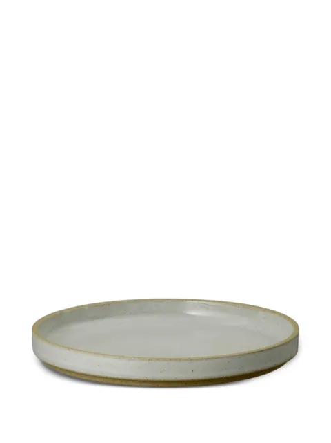 Hasami Porcelain round porcelain plate Grey HPM003