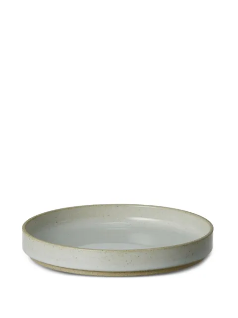 Hasami Porcelain speckled plate Grey HPM002
