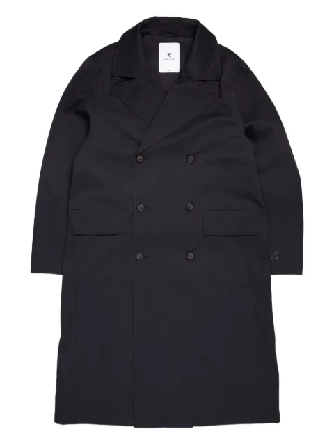 Welter Shelter double-breasted lapel-collar coat Black SHUVACSTRTW