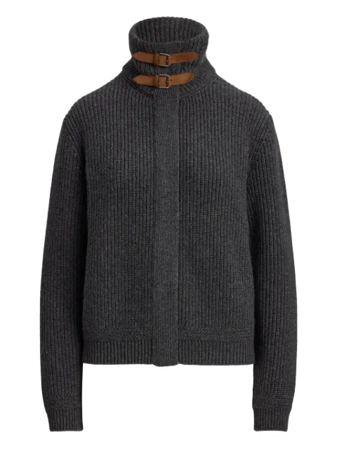 Ralph Lauren Collection ribbed buckled-neck cardigan Grey 290P03530001