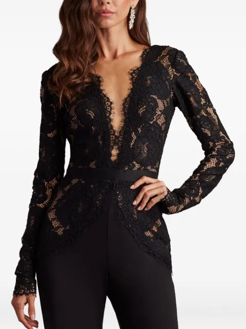 Tadashi Shoji lace-panelled jumpsuit Black AYV24197Y