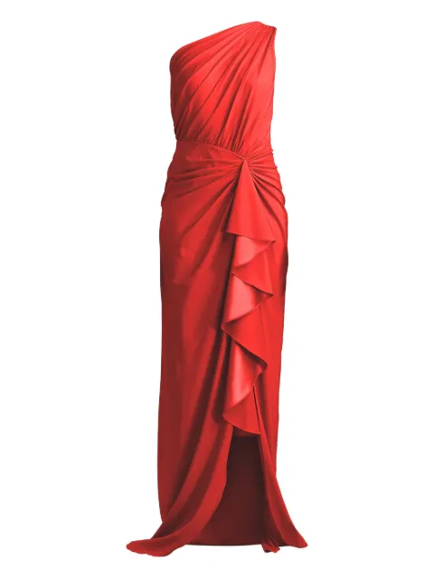 Tadashi Shoji one-shoulder ruffled dress Red 3I489LRDRS