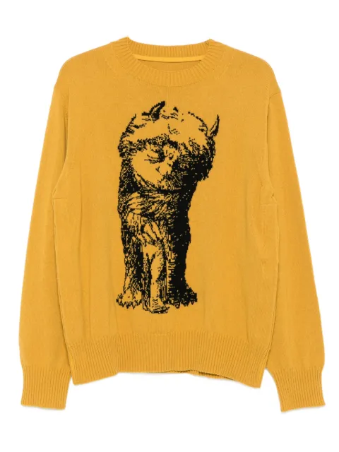 sacai Where The Wild Things Are crew-neck sweater Yellow 2501001S