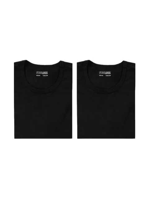 Lady White Co. crew-neck cotton T-shirt (pack of two) Black LW101T