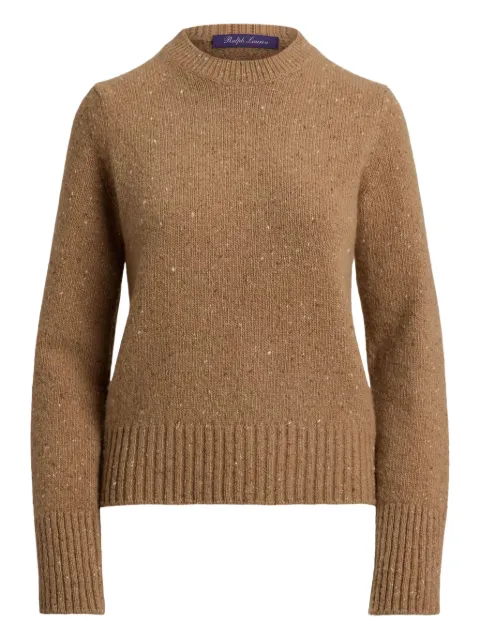 Ralph Lauren Collection Donegal speckled cashmere sweater Brown 290P03783001
